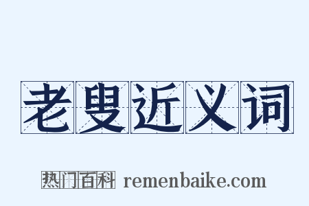 老叟近义词是什么意思的图片